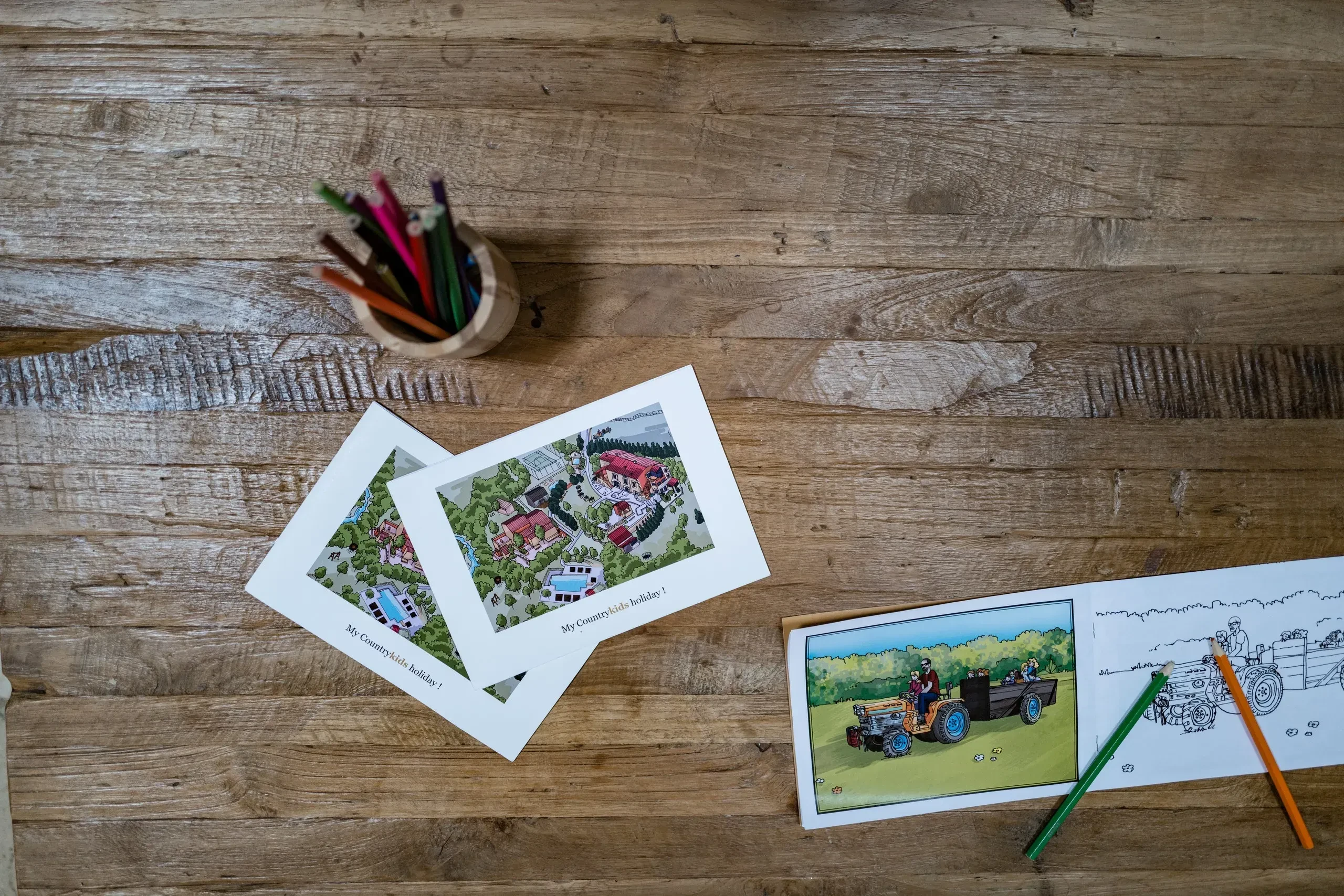 children's coloring books - for the kids - child friendly holidays in south of France
