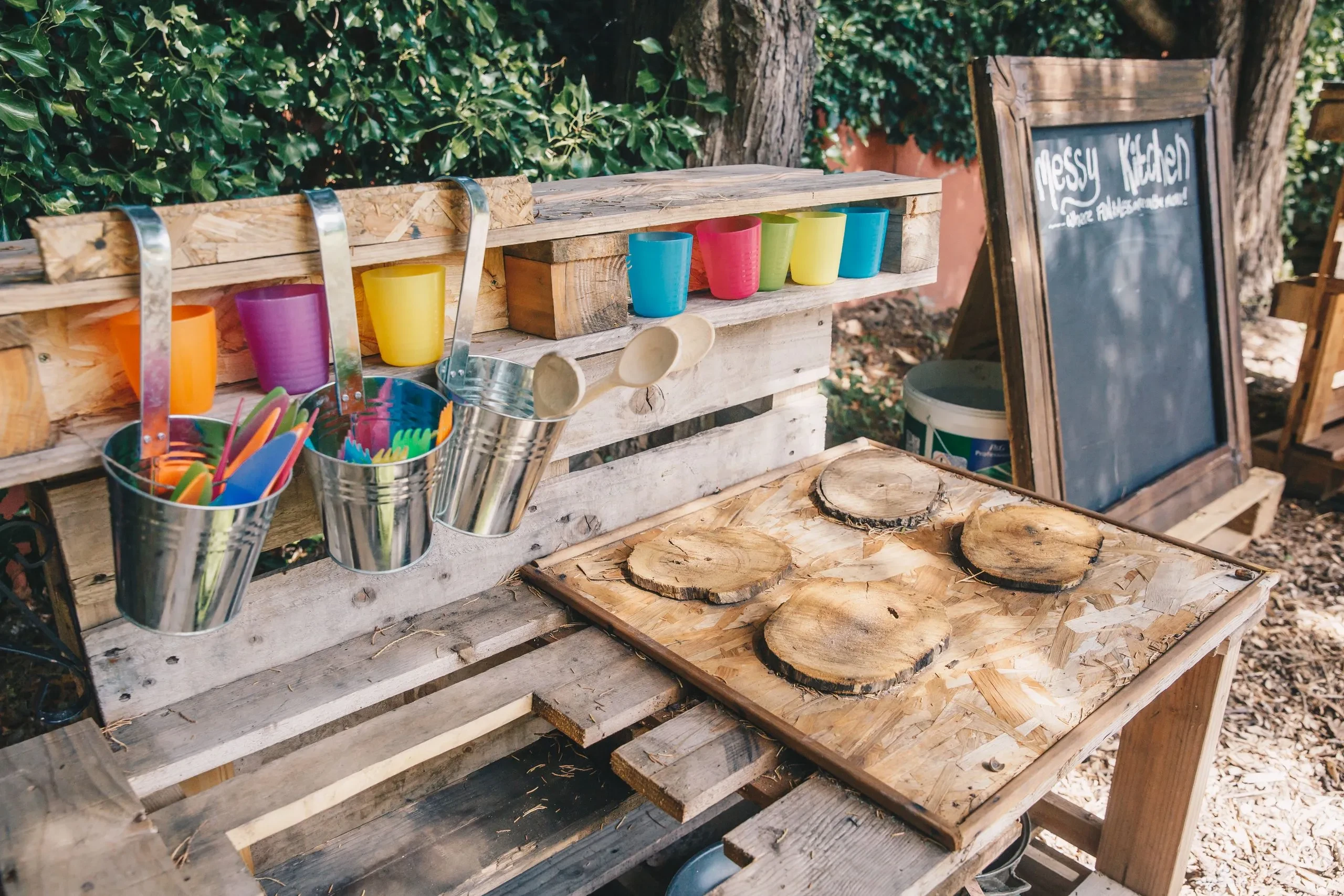 messy kitchen for the kids block kids club - child friendly holidays in south of france - Country Kids